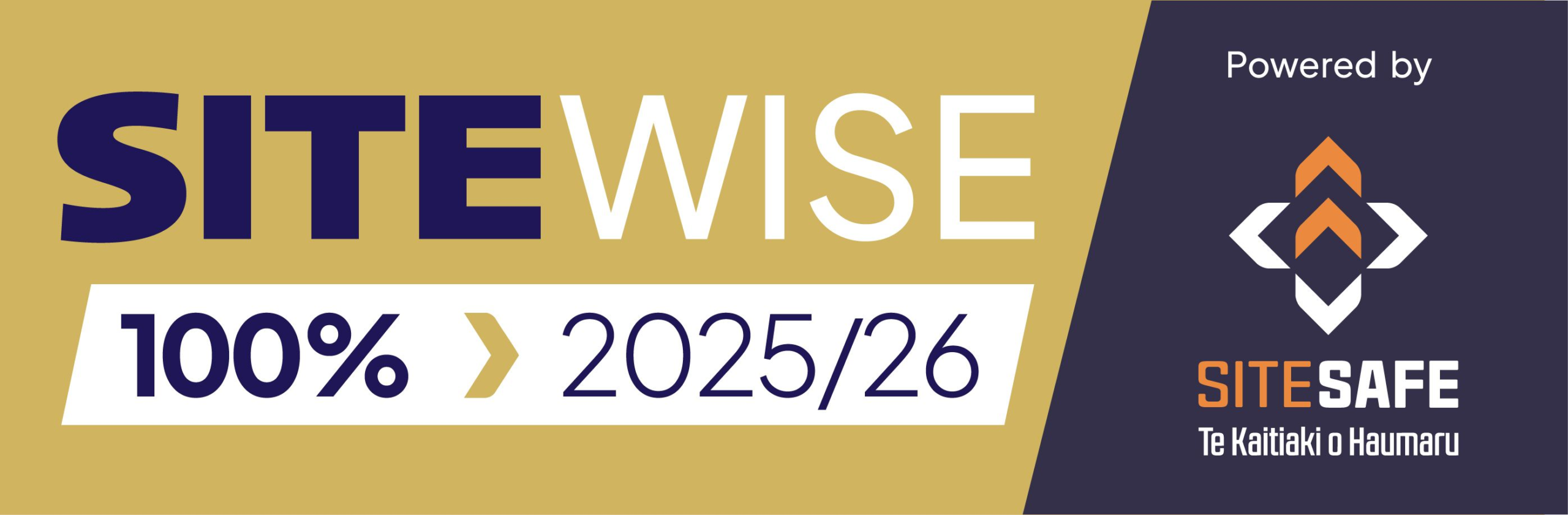 SiteWise Gold 100% accredited — Spaceframe